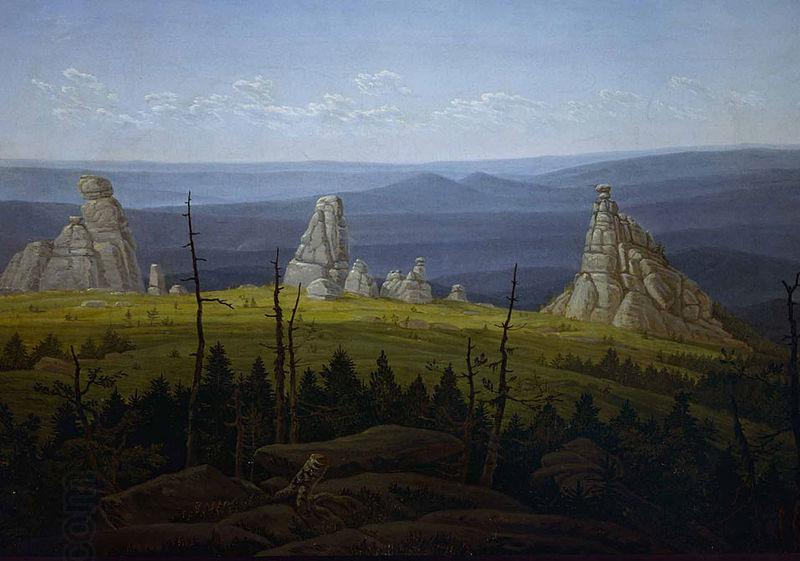 Carl Gustav Carus The Three Stones in the Giant Mountains China oil painting art